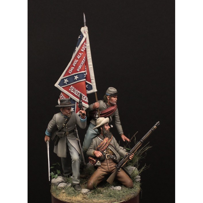 MD 32, 15th Voluntarios de  Alabama , Little Round Top, Gettysbrug, 1863 (El kit se vende sin montar ni pintar)